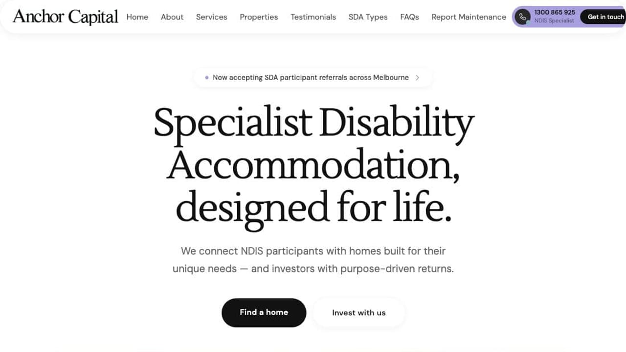 Anchor Capital — live client site