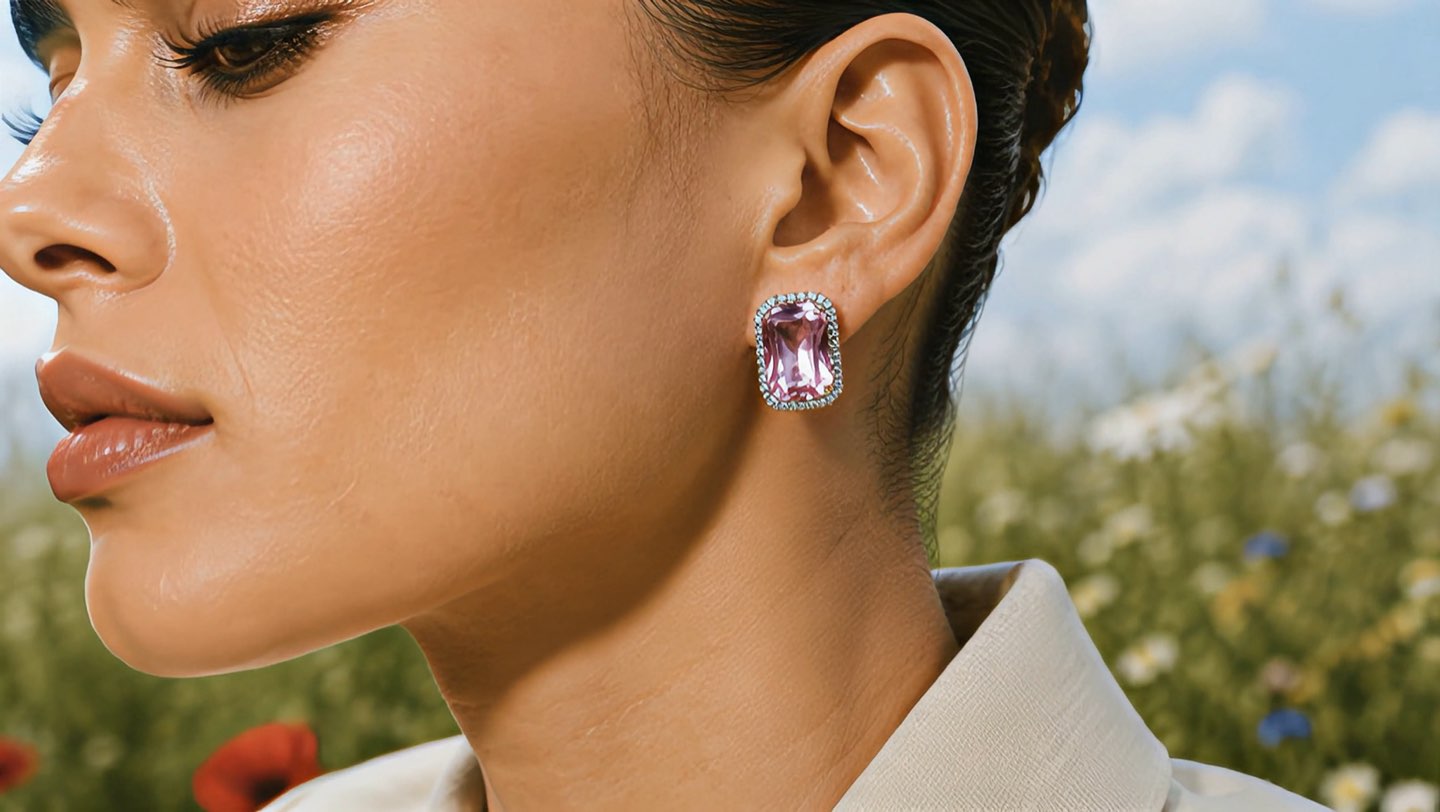 Rouge Sapphire Earrings