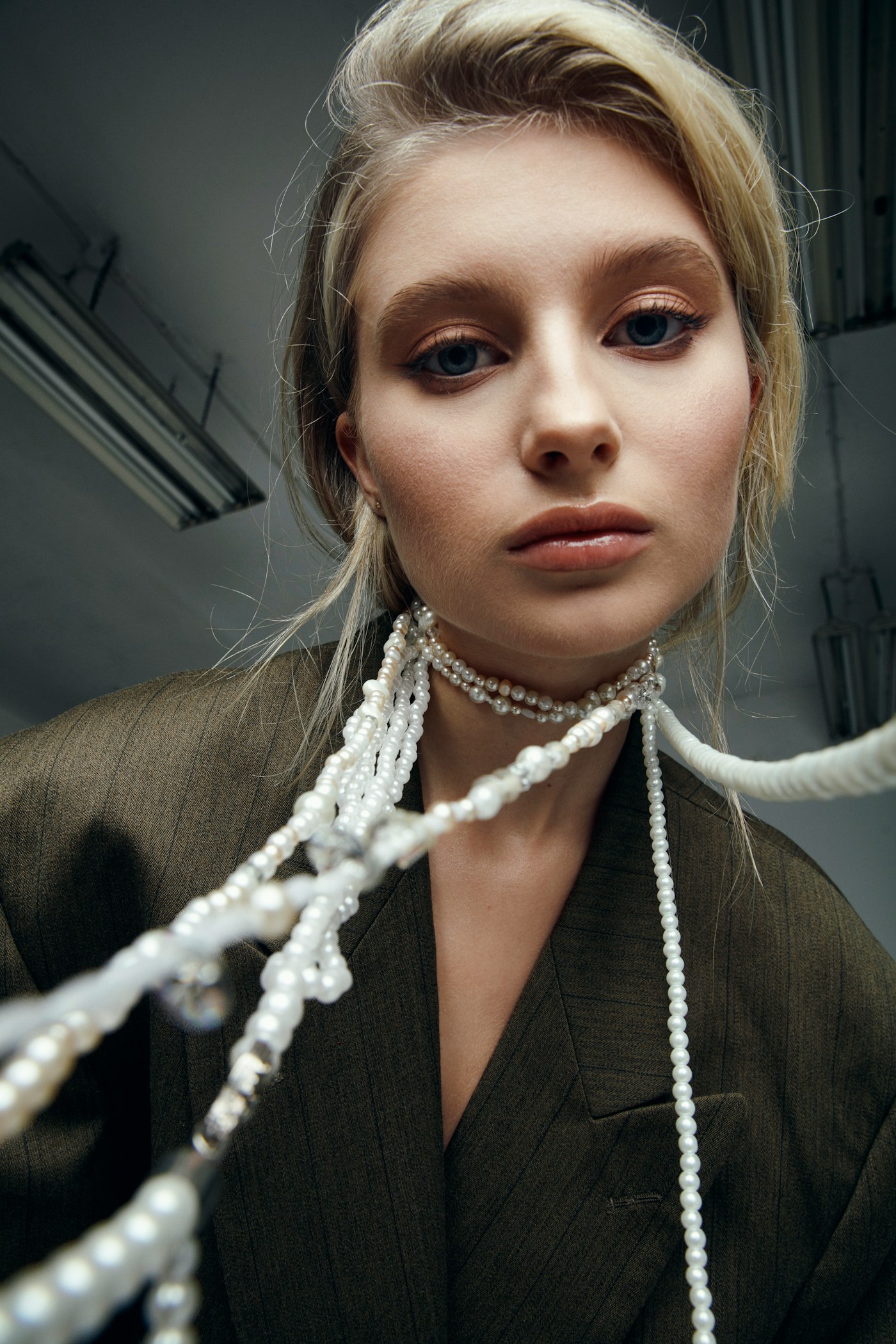 Lumière Necklace, worn